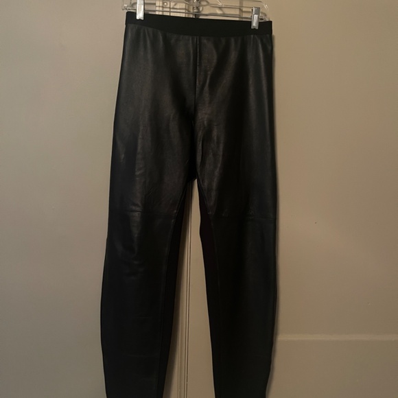 Eileen Fisher Faux Leather Pants - Picture 3 of 4